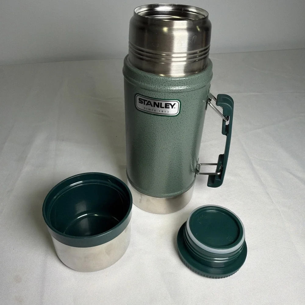 Stanley Classic Legendary 24oz Vacuum Insulated Coffee/Food Jar HammerTone Green - Picture 10 of 13